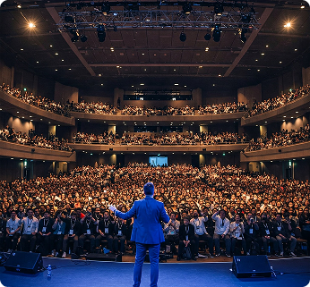 Large audience at an event